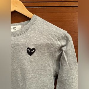 COMME DES GARÇONS grey crewneck sweatshirt size XL